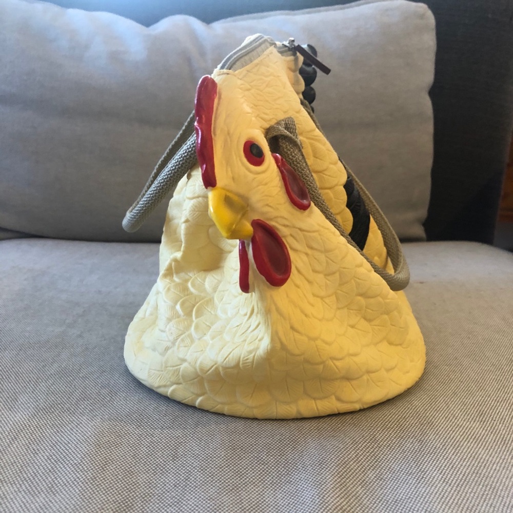 Rubber chicken purse
